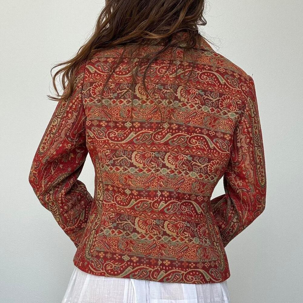 Vintage boho quilted blazer - Picture 3 of 7